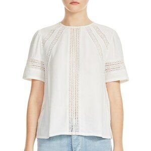 MAJE PARIS Lace-Inset Top Size 3/US 8 - very good used condition
